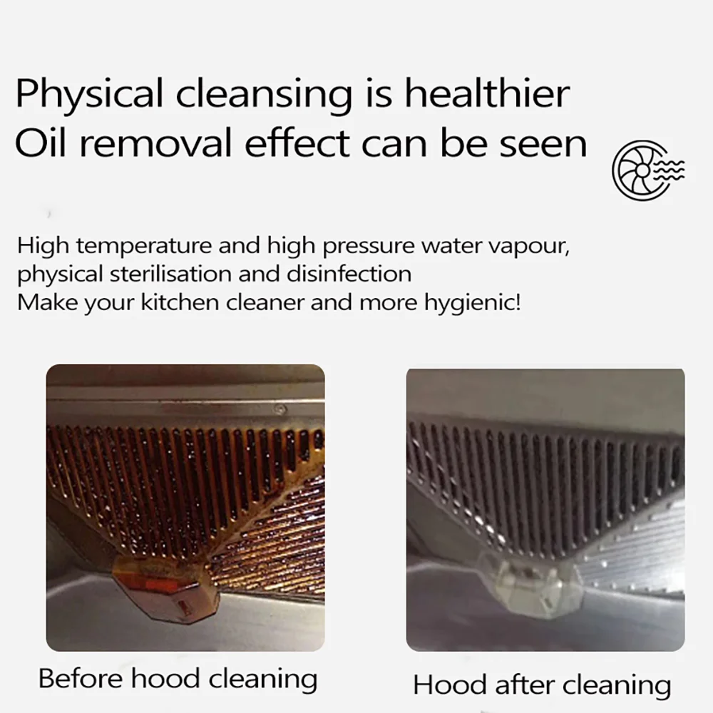 2500W High Temp Steam Cleaner 110V Portable Handheld Cleaning Machine With Accessories 105C Brass Heating 6 Speeds US Plug